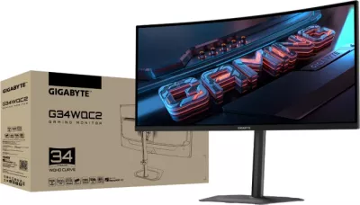 monitor gaming GIGABYTE G34WQC2 34", VA, WQHD 3440x1440, 200Hz, 1ms, 21:9, HDR400, e zezë