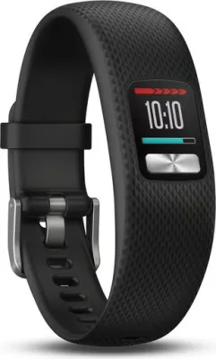 Smartwatch Garmin vívofit 4, rrip i zi, madhësia L, 365 ditë bateri, waterproof