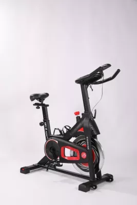 Biçikletë statike indoor ART.IS sport AS1 (AS8723), rrotë fluturimi 6 kg, Bluetooth Kinomap/Zwift, ngarkesë max 120 kg, e zezë/kuqe