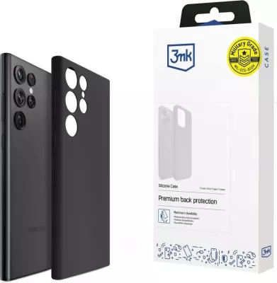 Mbështjellës silikoni 3mk për Samsung Galaxy S24 Ultra, zi