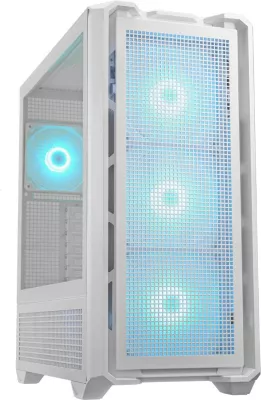 Kasë Cougar MX600 ARGB, midi tower, e bardhë