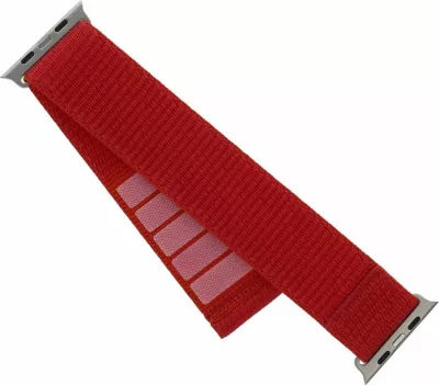 Rrip sportiv për Smartwatch Fixed Nylon Sporty Strap FIXNST2-1029-RD për Apple Watch Ultra 49mm, 160-210 mm, i kuq