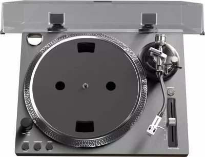 Gramafon Aiwa APX-1200BT/BK, Bluetooth 5.1, USB regjistrim, 12\" pjatë alumin, belt drive, zi
