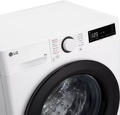 Makinë larëse, LG, F2WR508SBW, 8 kg, 1200 rpm, AI DD, Steam, klasa energjike A, slim, e bardhë