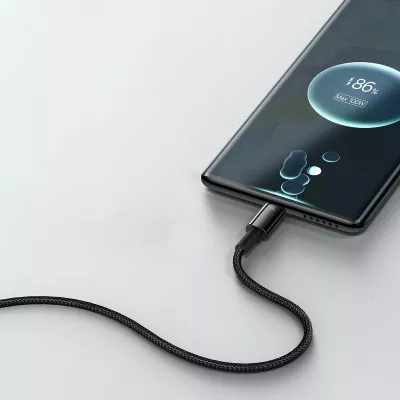 Kabllo USB-A në USB-C Baseus CAWJ000101 2m 100W USB 2.0, e zezë