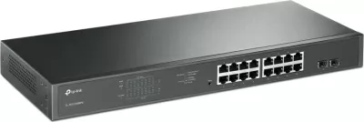 Switch TP-Link JetStream 16-Port Gigabit Easy Smart PoE/PoE+, Managed, Rack 1U