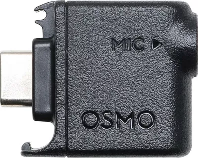 Adapter audio 3.5mm për kamera sportive DJI Osmo Action, CP.OS.00000280.01, i zi