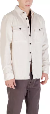 Këmishë overshirt për meshkuj Gianni Lupo GL7820S, krem e çelët [Madhësia: XL]