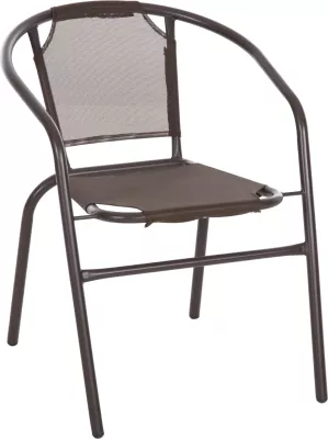 Karrige për jashtë LEDAN FH5977.02 metal & tekstilene ngjyrë kafe 55x58x72Hcm