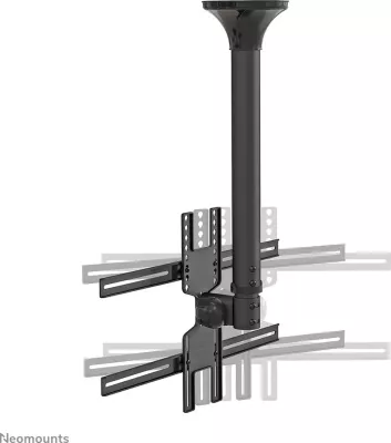 Mbajtës tavani për TV/monitor Newstar FPMA-C400BLACK, 32-60 inç, rregullim lartësie, ngjyrë e zezë