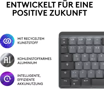Tastierë mekanike Logitech MX Mechanical Mini, pa kabllo, grafit