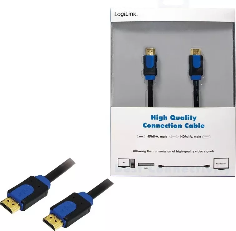 Kabllo HDMI, LogiLink, 2m. e zezë