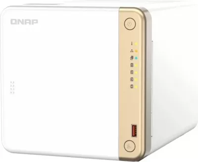 NAS Qnap TS-462-4G, 4GB RAM, Intel Celeron N4505, e zezë
