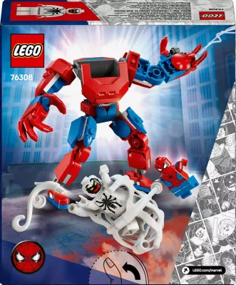 Set ndërtimi LEGO Marvel Mech Spider-Man vs. Anti-Venom 76308, 107 pjesë, 6+
