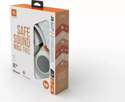 Kufje JBL JR 460 NC, wireless, noise cancelling, për fëmijë, bardhë