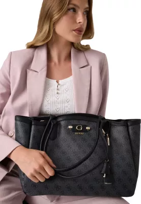 Çantë krahu për femra Guess Coleen Logo Small SA HWSG97 49230, antracit