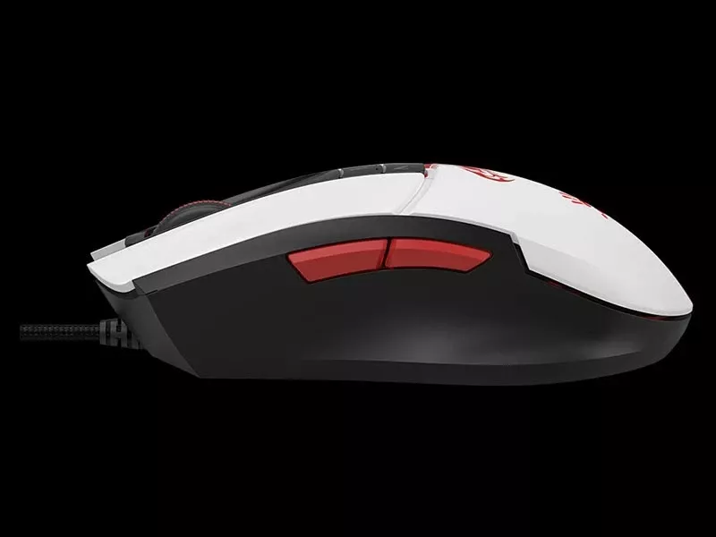 Maus A4Tech Bloody L65 MAX RGB Naraka, i bardhë-zi