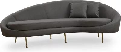 Divan treshe, ngjyrë gri e errët, Atelier del Sofa, Eses