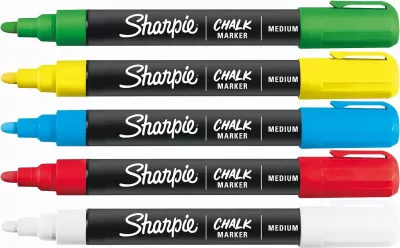 Set markerash Sharpie Chalk, 5 copë, ngjyra të ndryshme