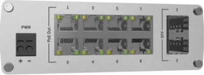 Switch Teltonika TSW200, Unmanaged, Gigabit Ethernet, Power over Ethernet, Montim në rack, Montim në mur