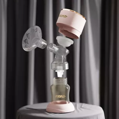 Pompë gjiri elektronike neno NENO PERFETTO, 150 ml, wireless, 3 faza, rozë