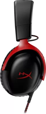 Kufje gaming HyperX Cloud III, drejtues 53 mm, mikrofon anulim zhurme 10 mm, shumëplatformëshe, Black-Red