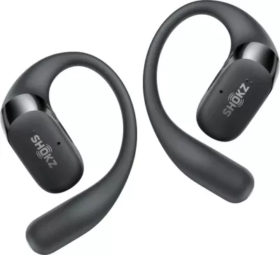 Kufje wireless SHOKZ OpenFit 2, ear-hook, për thirrje/muzikë/sport, e zezë