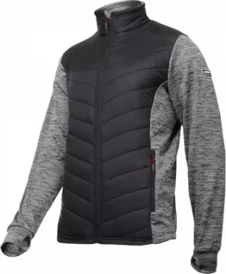 Xhaketë e lehtë LAHTI PRO L4012205, e izoluar, 2 xhepa me zinxhir, 2XL, zezë/gri