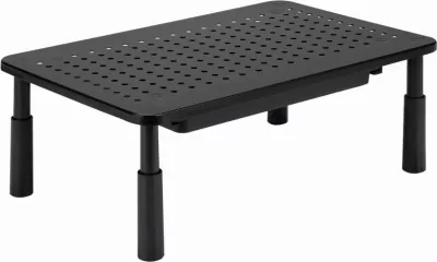 Mbajtëse monitori Gembird MS-TABLE-D-01 me sirtar, e zezë