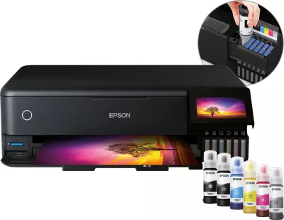 Printer multifunksional Epson EcoTank ET-8550, A3, Wi-Fi, ekran me prekje, i zi