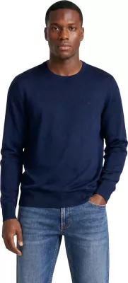 Xhemper për meshkuj Calvin Klein Merino RWS Crew Neck K10K109474, i kaltër
