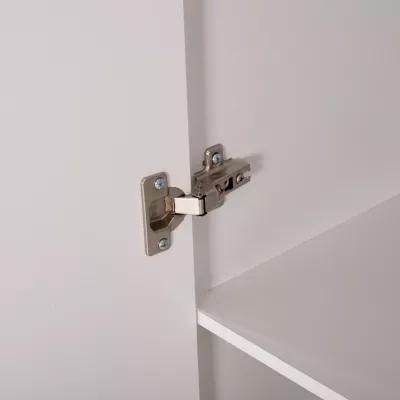 Dollap BAILEY FH337.05 2-dyer 3 rafte melamine, ngjyrë e bardhë, 60x43x181 cm