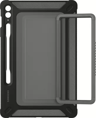 Mbështjellës Samsung Galaxy Tab S9 FE+ i zi, me pen loop dhe stand mode