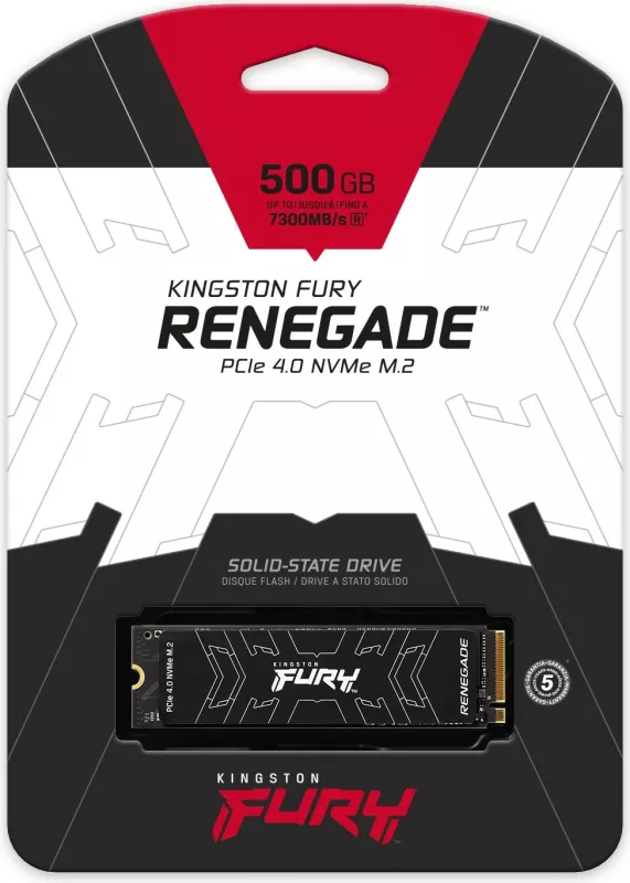 SSD Kingston FURY RENEGADE 500 GB, M.2, 7300 MB/s