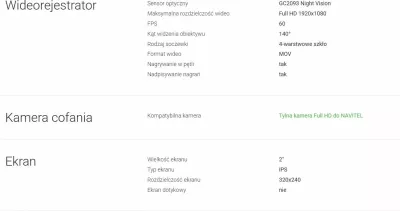 Kamerë dashcam Navitel R260 NV, Full HD 1080p 60fps, kënd 140°, microSD deri 256GB, Night Vision, e zezë, set me mbajtëse + karikues veture