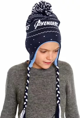 Kapë dimërore Difuzed Avengers Xmas Sherpa One size, blu e errët