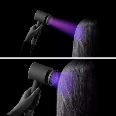 Tharëse flokësh Dyson Supersonic Nural, 1600 W, 13.3 l/s, Blu, Portokalli