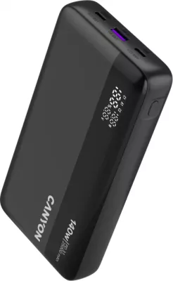 Power bank CANYON PB-240 25000mAh PD 140W me display, Dark Grey
