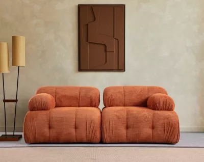 Divan dy vendësh Atelier del Sofa, Petite 2, portokalli