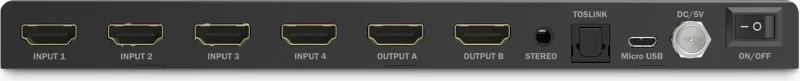 Switch HDMI Digitus 4x2 Matrix, 4K/30Hz, 4 hyrje, 2 dalje, i zi
