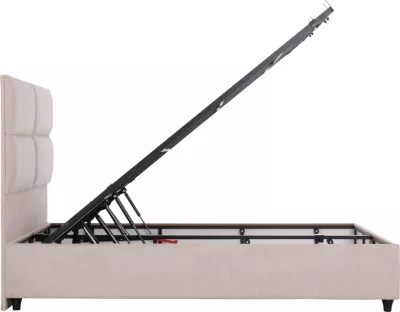 Krevat dopio me hapësirë për depo, material bezhë, MILO FH622.32, për dyshek 160x200cm