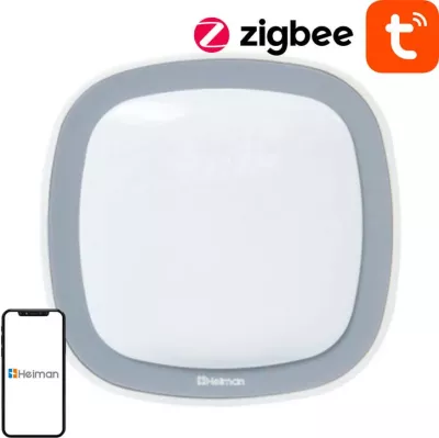 Sensor lëvizjeje smart Heiman HS1MS-E, Zigbee 3.0, Tuya, i bardhë