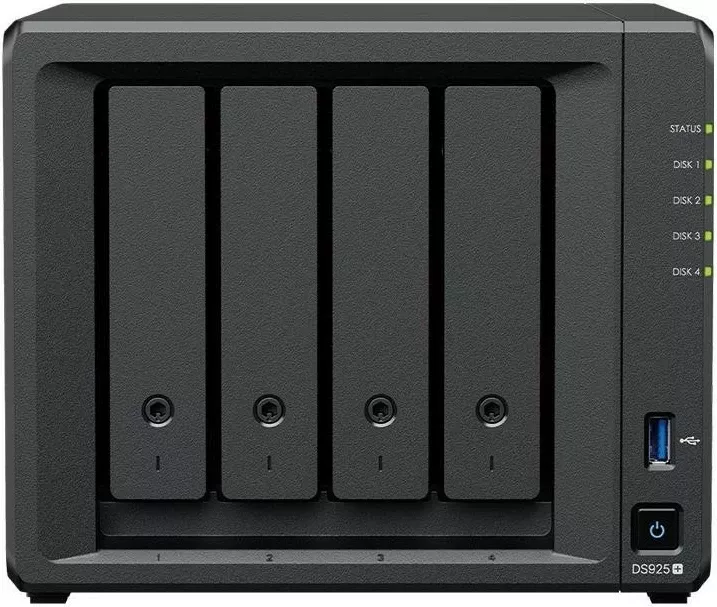 NAS Synology DS925+, 6 slota, 4GB RAM, pa disk, i zi
