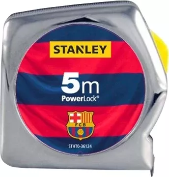 Metër shirit Stanley PowerLock STHT0-36124 5 m, FC Barcelona, kuqe/blu