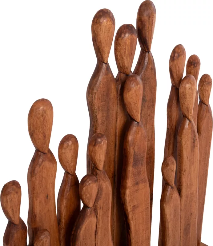 Dekor tavoline prej druri Albasia, FH4415, 68x10x76 cm