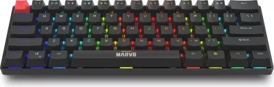 Tastierë mekanike Marvo KG933G Saber 61 60% RGB USB Type-C e zezë