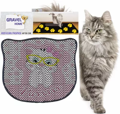 Tapet për rërë maceje, shumëngjyrësh, Paws & Whiskers, Kdkafa0219, 40x50cm