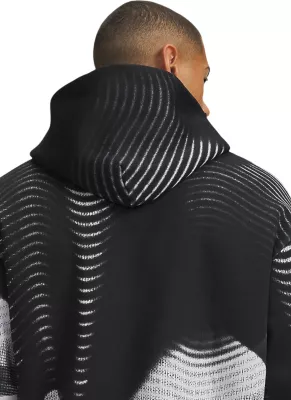 Duks me kapuç me zinxhir për meshkuj Under Armour UA Icon Fleece Printed, i zi [Madhësia: S]