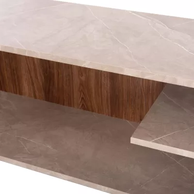 Kombinim mobiljesh për TV EDELIE FH8908.14 melaminë me teksturë guri gri-natyrale 150x29.5x120H cm