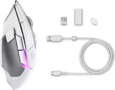 Mausi për lojëra Logitech G502 X Plus, i bardhë